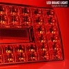 Spec-D Tuning SEDAN LED LIGHT BAR CHROME HOUSING AND RED LENS, 2PK LT-WRX084RLED-SQ-TM